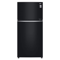 LG 547L Top Freezer Fridge in Black Glass Finish LG-GNC702SGGM