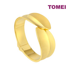 TOMEI Wide Bangle, Yellow Gold 999 (5D) (5D-L-009)