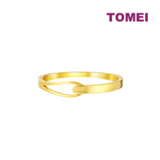 TOMEI Interlock Bangle, Yellow Gold 999 (5D) (5D-L-010)