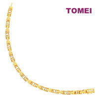 TOMEI Clip Linked Bracelet, Yellow Gold 999 (5D) (5D-M-052)