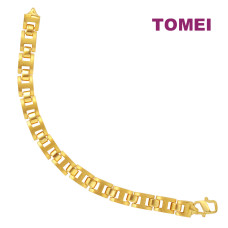 TOMEI Hope And Faith Bracelet, Yellow Gold 999 (5D) (5D-M-057)