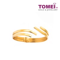 TOMEI Bangle, Yellow Gold 916 (9L-BK1469-1C)