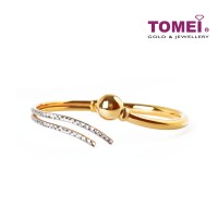 TOMEI Bangle, Yellow Gold 916 (9L-BK1545-2C)