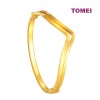 TOMEI Double-V Bangle, Yellow Gold 916 (9L-EGP4325-1C)