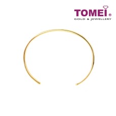 TOMEI Verve with Pizzazz in Subtlety Bangle, Yellow Gold 916 (9L-YG1300B-1C)