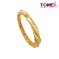 TOMEI Bangles, Yellow Gold 916 (9L-YG1375B-2C)