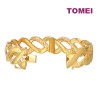 TOMEI Puteri Braided Bangle, Yellow Gold 916 (9L-YG1407B-1C)