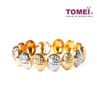 TOMEI Bracelet of Circination in Spherial Pizzazz, Yellow Gold 916 (9M-B5670M-2C)