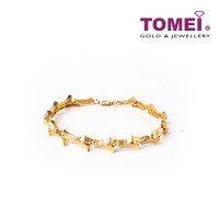 TOMEI Bracelet, Yellow Gold 916 (9M-YG1268B-1C)