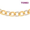 TOMEI Dual-Tone Radiant Coco Bracelet, Yellow Gold 916 (9M-YG1393B-2C)