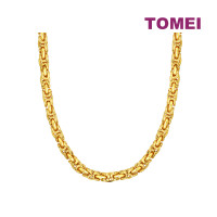 TOMEI Sparkling Long Necklace, Yellow Gold 916 (9N-NC3759-DRG-1C)
