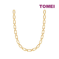 TOMEI Linked Necklace, Yellow Gold 916 (9N-YG1395B-1C)