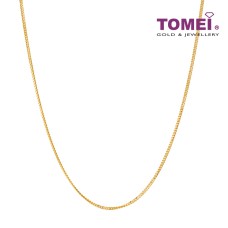 TOMEI First Love Necklace, Yellow Gold 916 (52cm) (9N-ZS14-04)