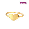 TOMEI Exciting Heart Ring, Yellow Gold 916 (9O-VCS0413-1C)