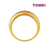 TOMEI Dual-Tone Layered Ring, Yellow Gold 916 (9O-YG0875R-2C)