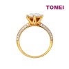 TOMEI Dual-Tone Radiant Ring, Yellow Gold 916 (9O-YG0883R-2C)