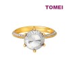 TOMEI Dual-Tone Radiant Ring, Yellow Gold 916 (9O-YG0883R-2C)