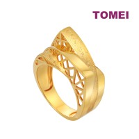 TOMEI Puteri Vogue Ring, Yellow Gold 916 (9O-YG0898R-1C)