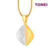 TOMEI Dual-Tone Duplex Pendant, Yellow Gold 916 (9P-P6614-2C)