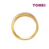 TOMEI Anastasia Dual-Tone Multilayer Ring, Yellow Gold 916 (AS-YG0910R-2C)