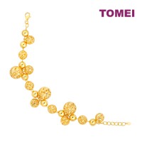 TOMEI Bunches Of Balloons Bracelet, Yellow Gold 916 (BB3514-B-1C)