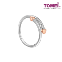 TOMEI Love Is Beautiful Collection Diamond RIng, White+Rose Gold 585 (D60069282)