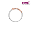 TOMEI Love Is Beautiful Collection Diamond RIng, White+Rose Gold 585 (D60070875)