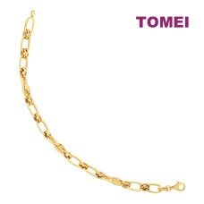 TOMEI Lusso Italia Bracelet, Yellow Gold 916 (IM-B22HL1011-1C)