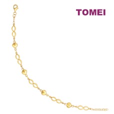 TOMEI Lusso Italia Love Secret Bracelet, Yellow Gold 916 (IM-BXC172486-1C)