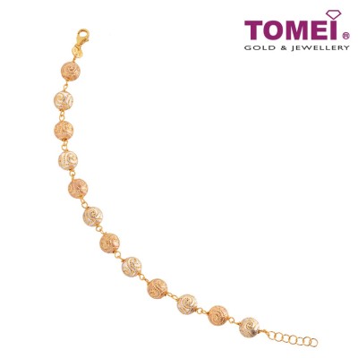 TOMEI Lusso Italia Bracelet, Yellow Gold 916 (IM-K435BR-3C)