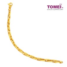 TOMEI Lusso Italia Link Chain Bracelet, Yellow Gold 916 (IM-XXHOB10617-1C)