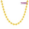 TOMEI Lusso Italia Ball Necklace, Yellow Gold 916 (IN-CPL600-CL-1C)