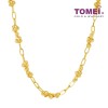 TOMEI Beads and Trace Chain Necklace, Yellow Gold 916 (NN3339-1C)