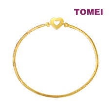 TOMEI Chomel Love Bracelet, Yellow Gold 916 (TM-YG1178B-1C)