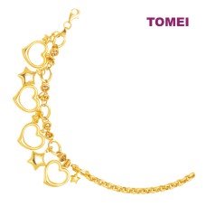 TOMEI Lusso Italia Love Bracelet, Yellow Gold 916 (VXXHOB12834-1C)