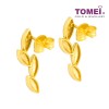 TOMEI Leaf Earrings, Yellow Gold 916 (WS-YG1277E-1)