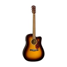 Fender Dreadnought Acoustic Guitar w/Case, Walnut FB, Sunburst
